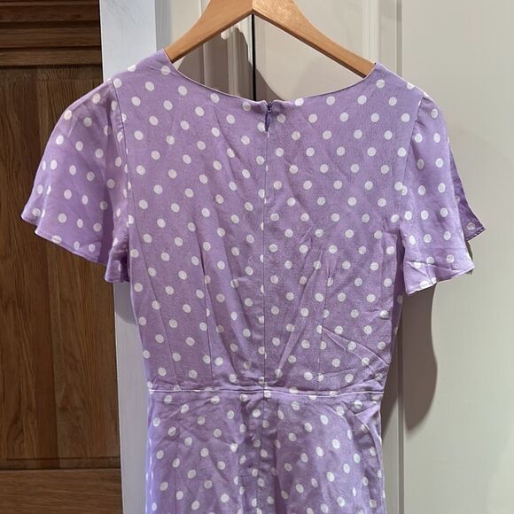 🎀 REVOLVE X privacy please xs cut out polka dot short sleeve mini dress - Picture 8 of 11